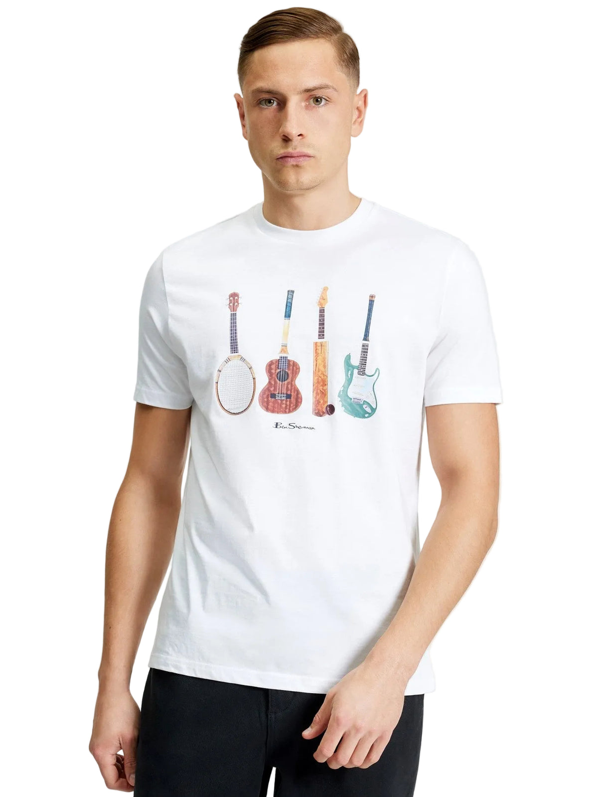 Ben Sherman Jumble Guitars T Shirt