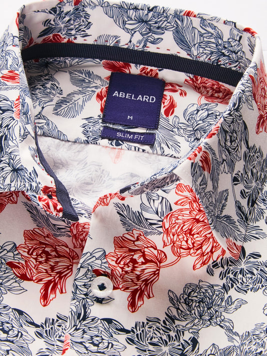 Abelard Outline LS Print Shirt