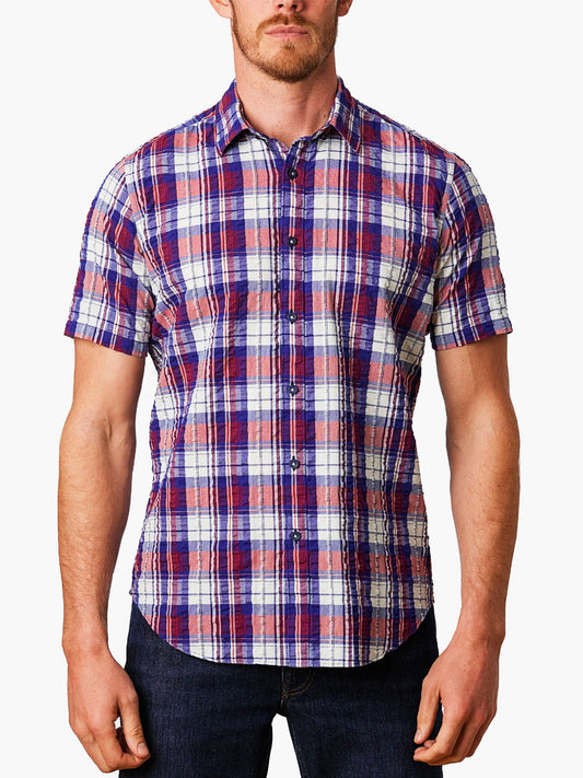 Abelard Scarpe Seersucker Check Shirt- Classic Fit