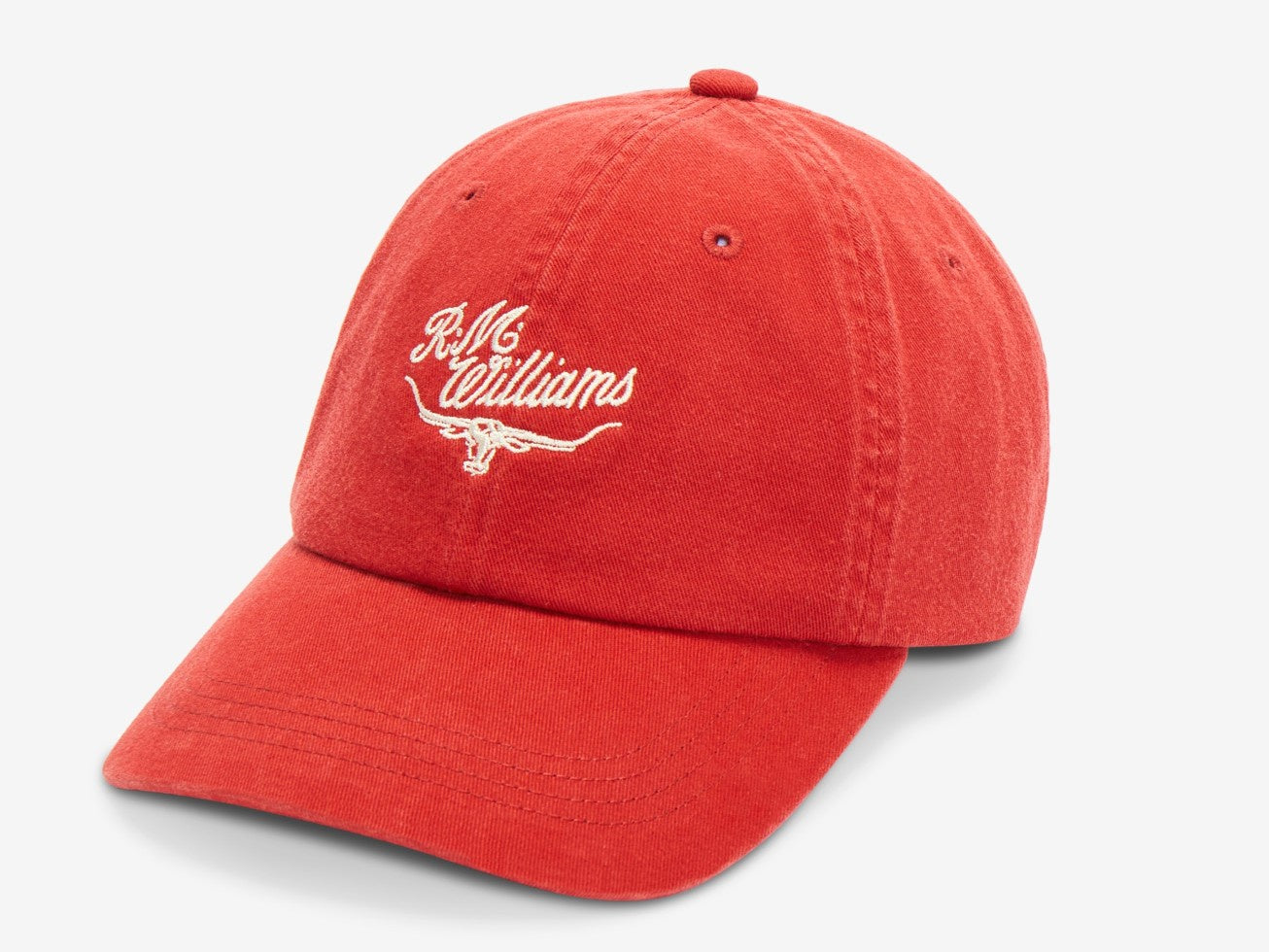 RM Williams S25 Script Longhorn Cap - Red