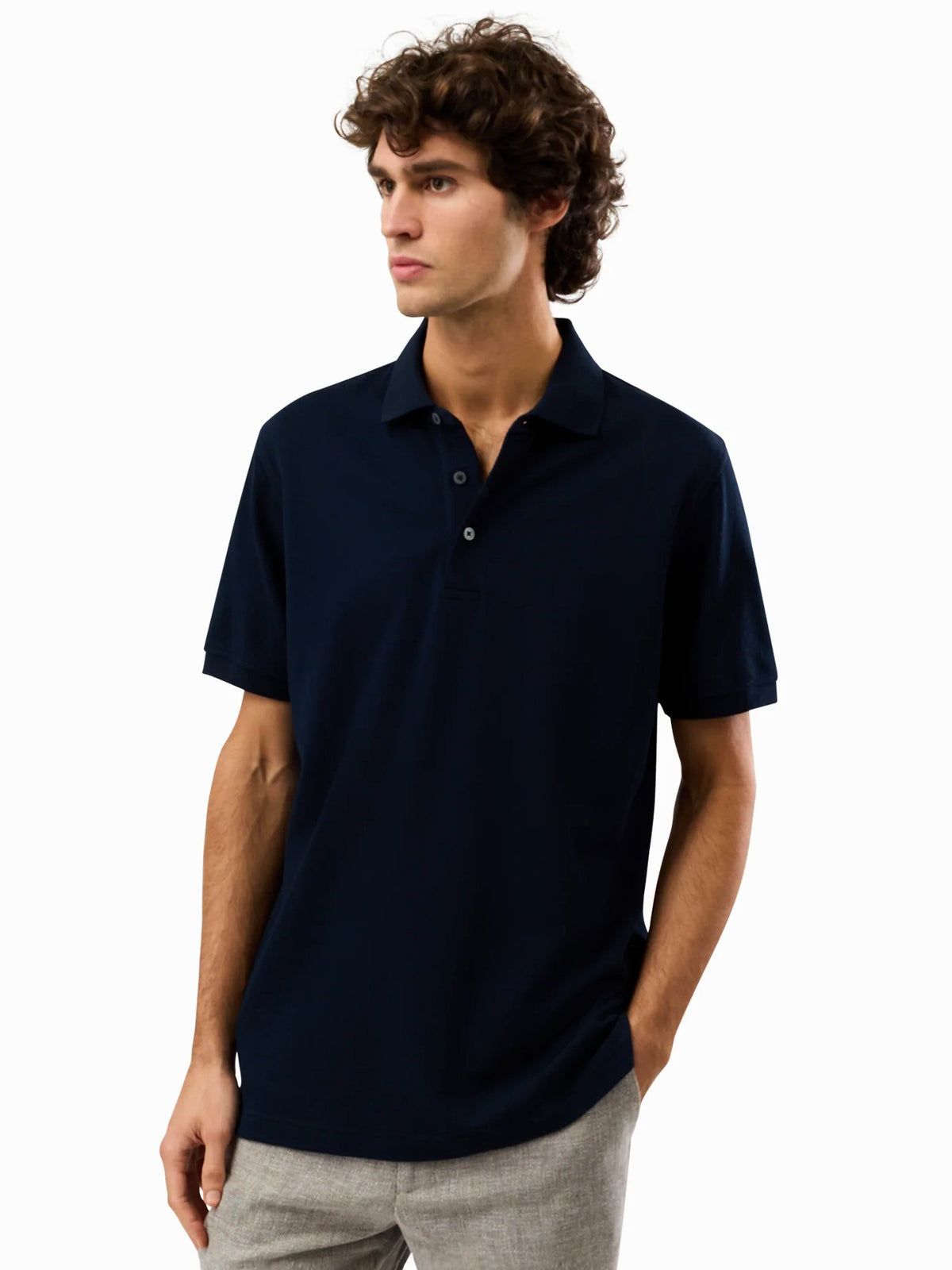 Brooksfield BFK525 Stretch Textured Polo