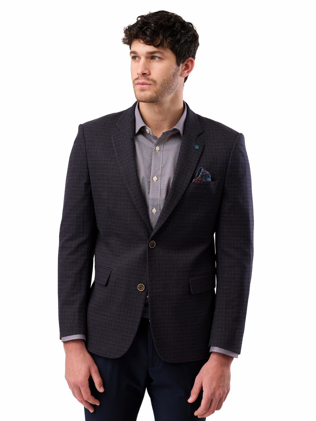 Brooksfield BFU1003 Tonal Check Blazer
