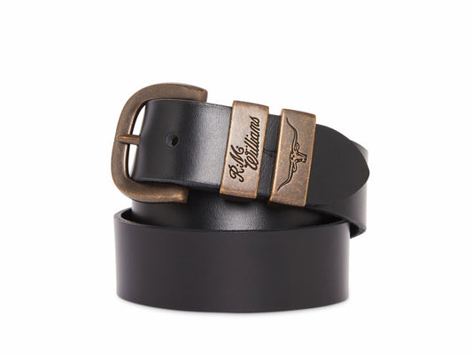 RM Williams S26 Drover Belt - Black