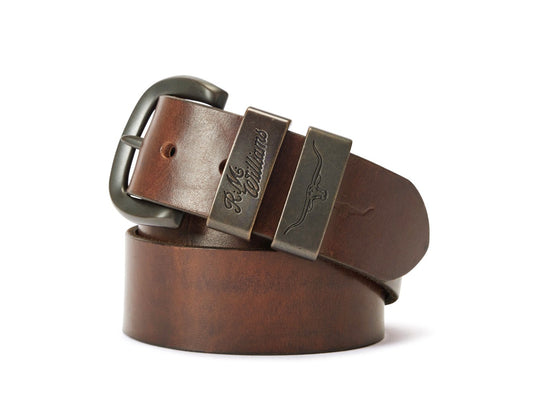RM Williams S26 Drover Belt - Light Chocolate