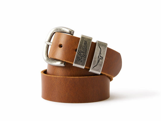 RM Williams S26 Drover Belt - Caramel