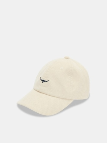 RM Williams S25 Mini Longhorn Cord Cap - Cream