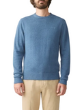 RM Williams S25 Howe Cotton Sweater - Mid Blue