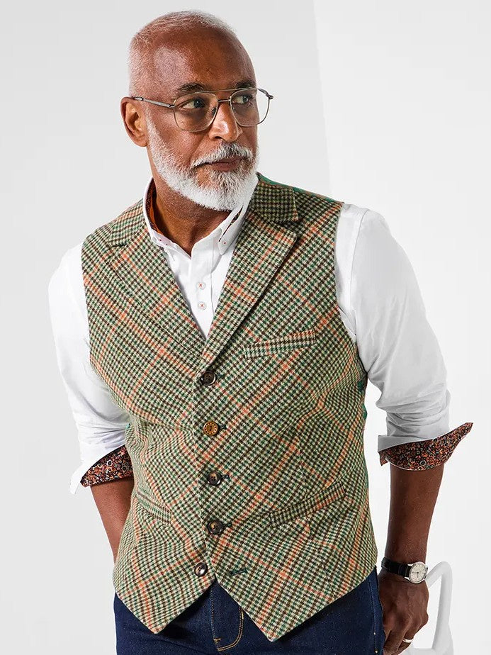 Joe Browns Bias Check Waistcoat