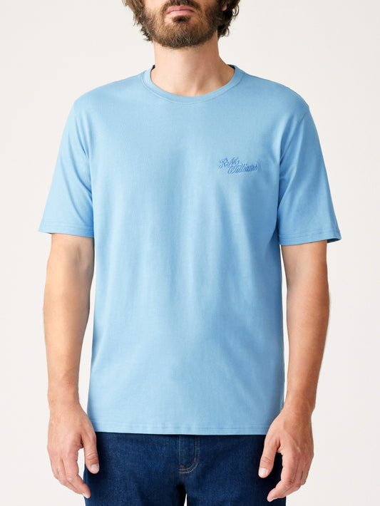 RM Williams S25 Ashfield Tee - Sky Blue