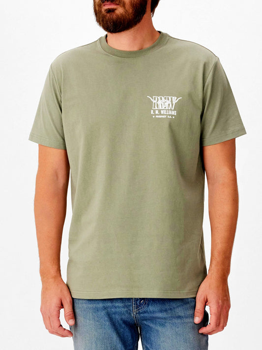 RM Williams S26 Prospect T-Shirt - Dark Olive