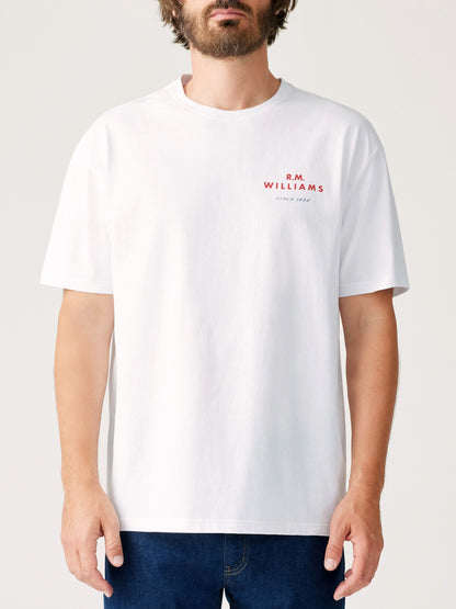RM Williams S25 Menu Tee - White
