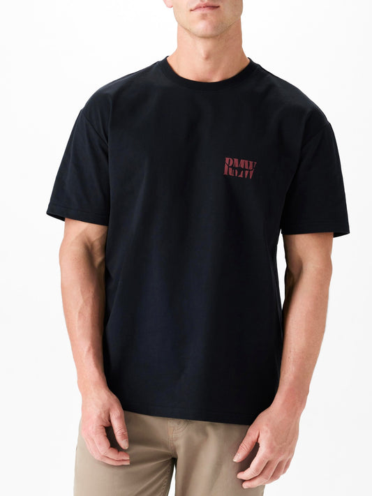 RM Williams S26 Branded T Shirt - Black