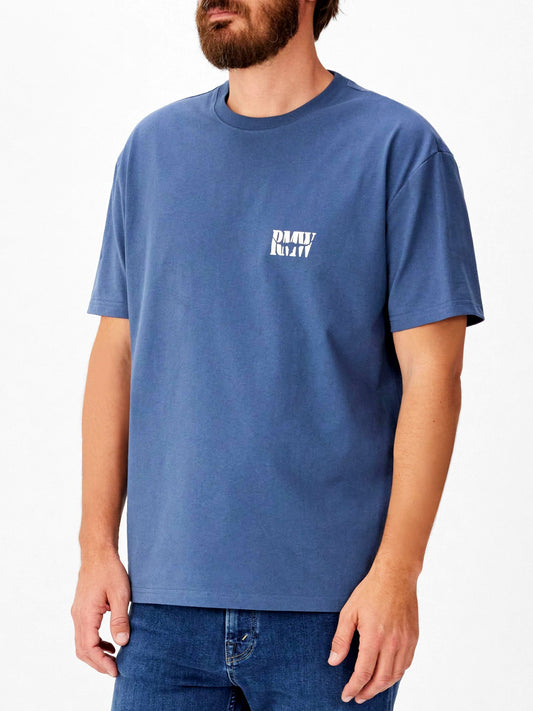 RM Williams S26 Branded T Shirt - Blue
