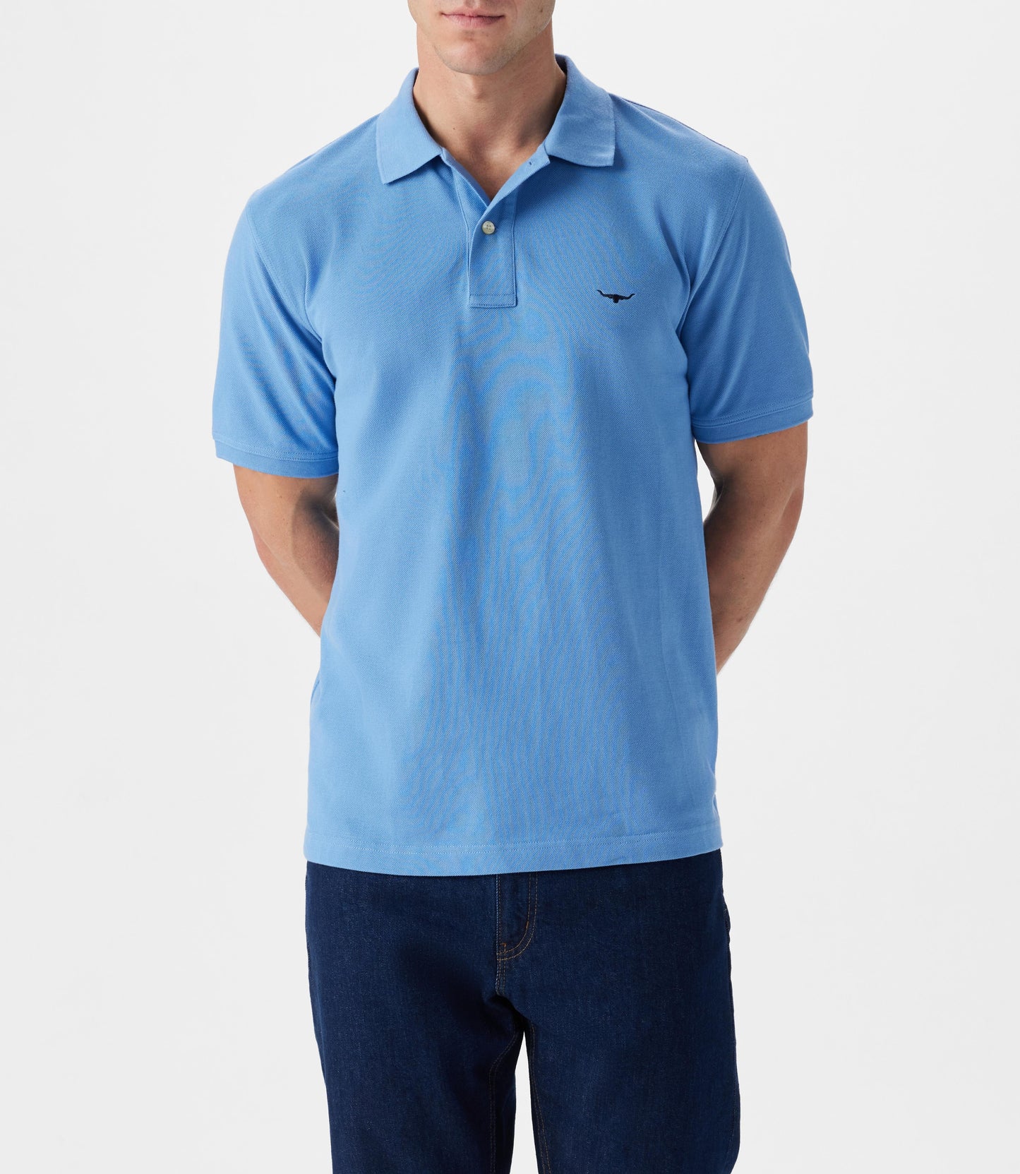 RM Williams S26 Rod Polo - Soft Blue
