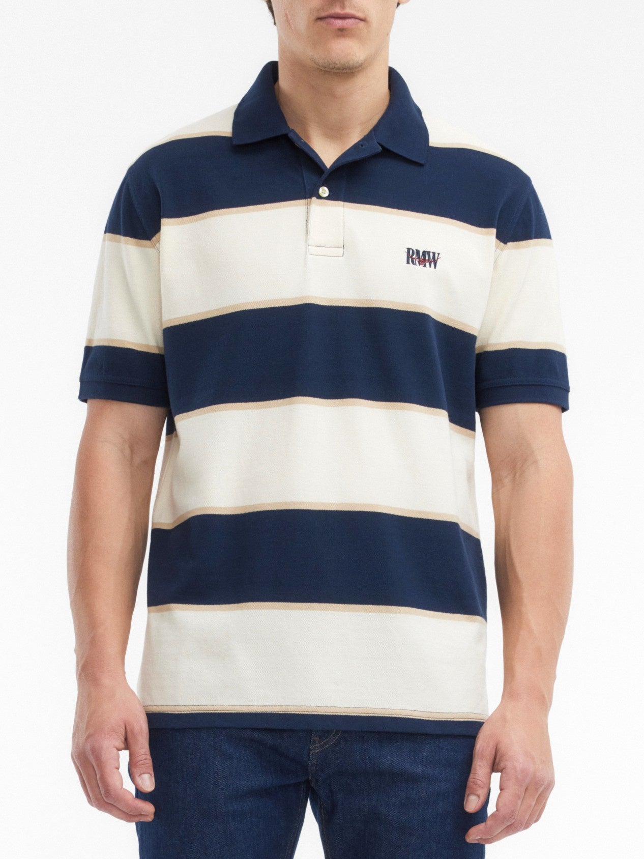 RM Williams S27 Balmain Stripe Polo