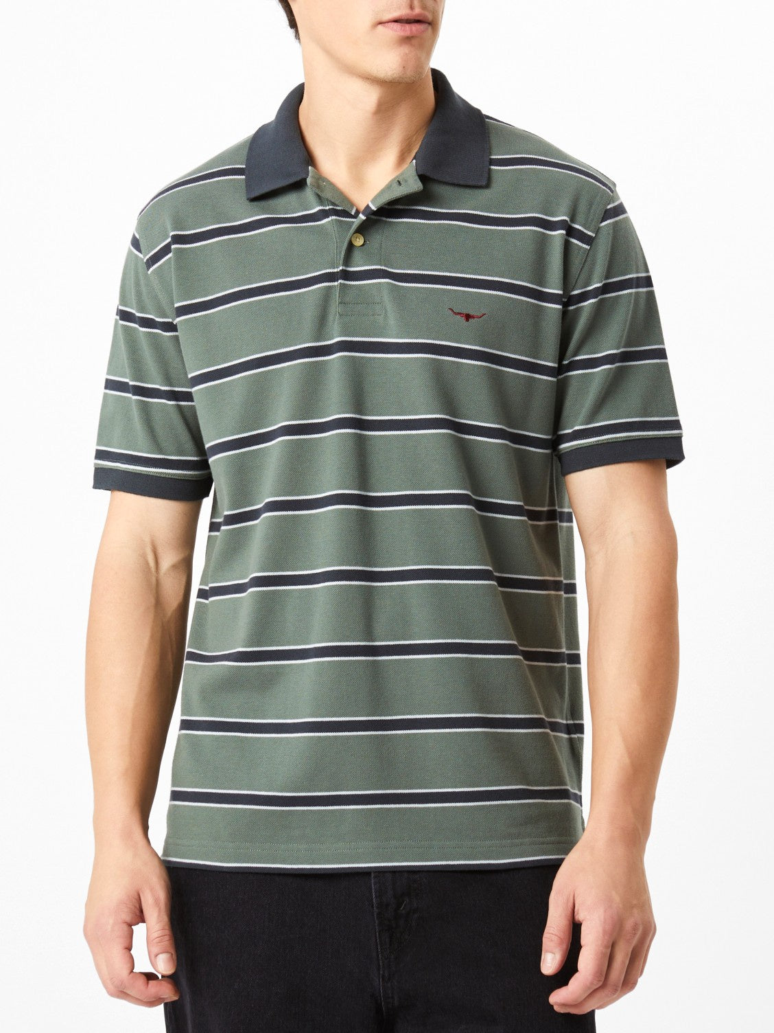 RM Williams W26 Brunswick Stripe Polo