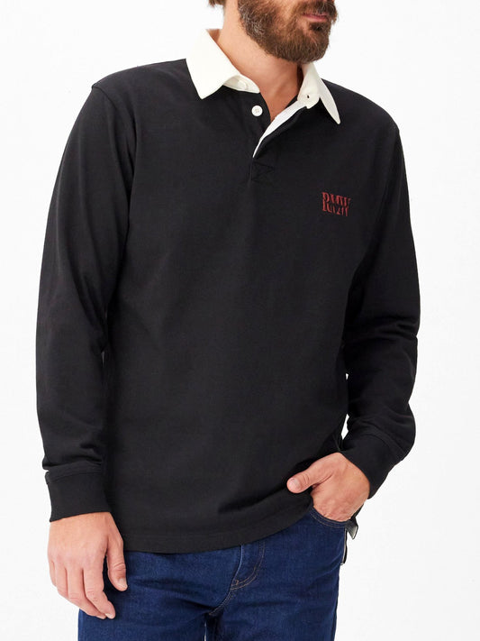 RM Williams S26 Branded Rugby - Black