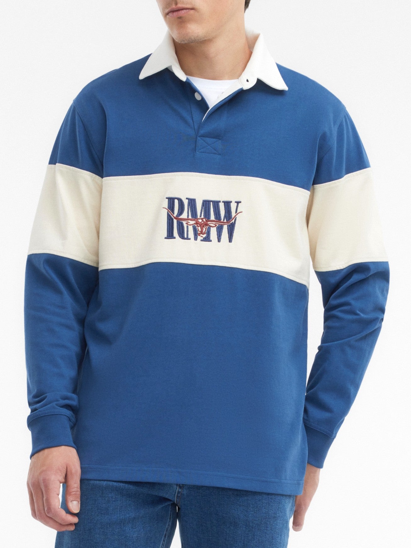 RM Williams S27 Heritage Panel Rugby Jersey