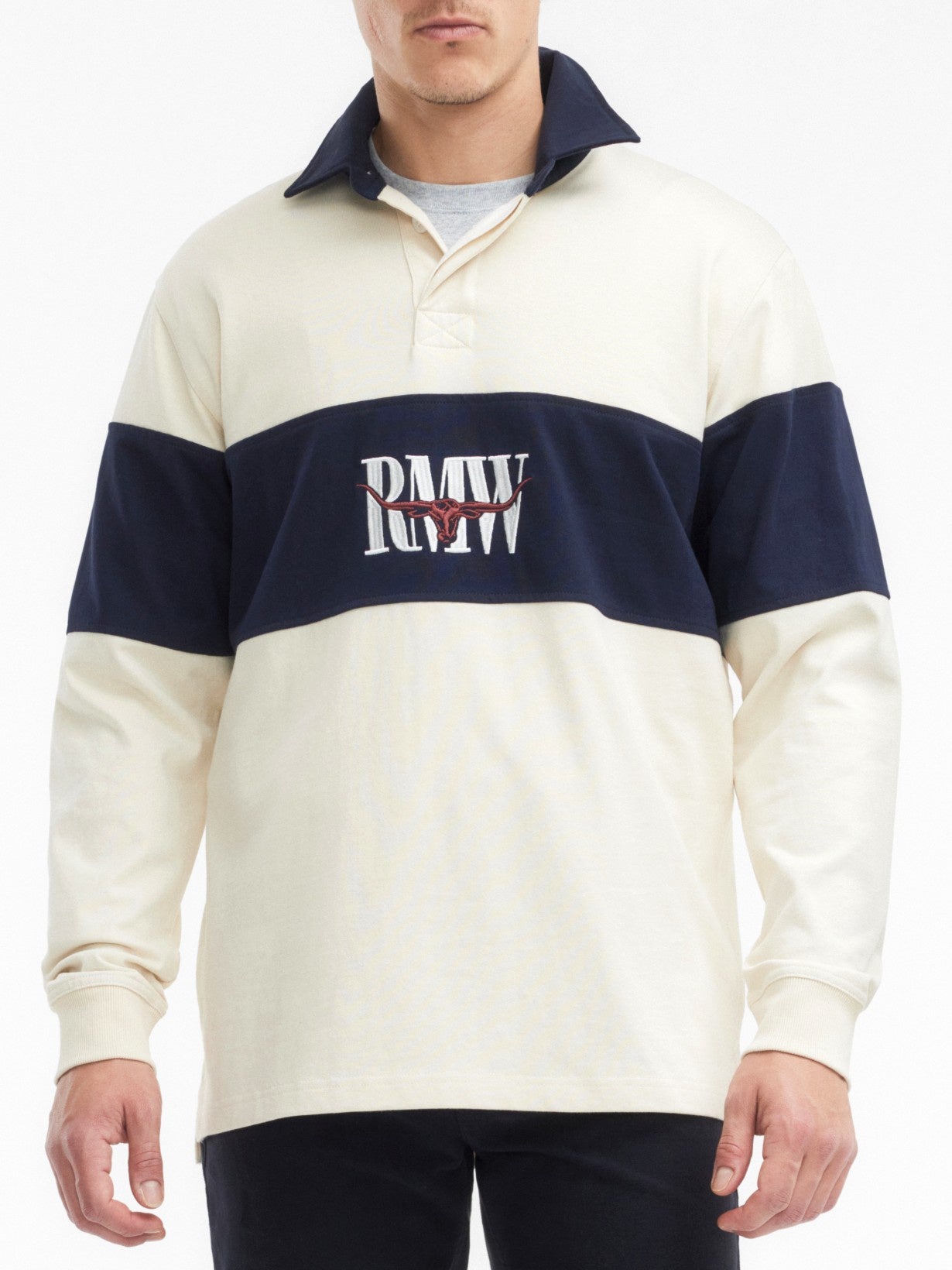 RM Williams S27 Heritage Panel Rugby Jersey