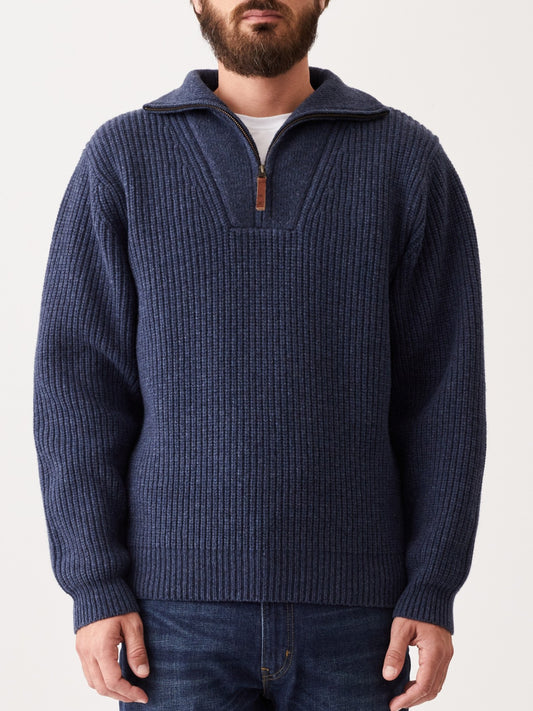 RM Williams W24 Kapunda Sweater - Dark Indigo