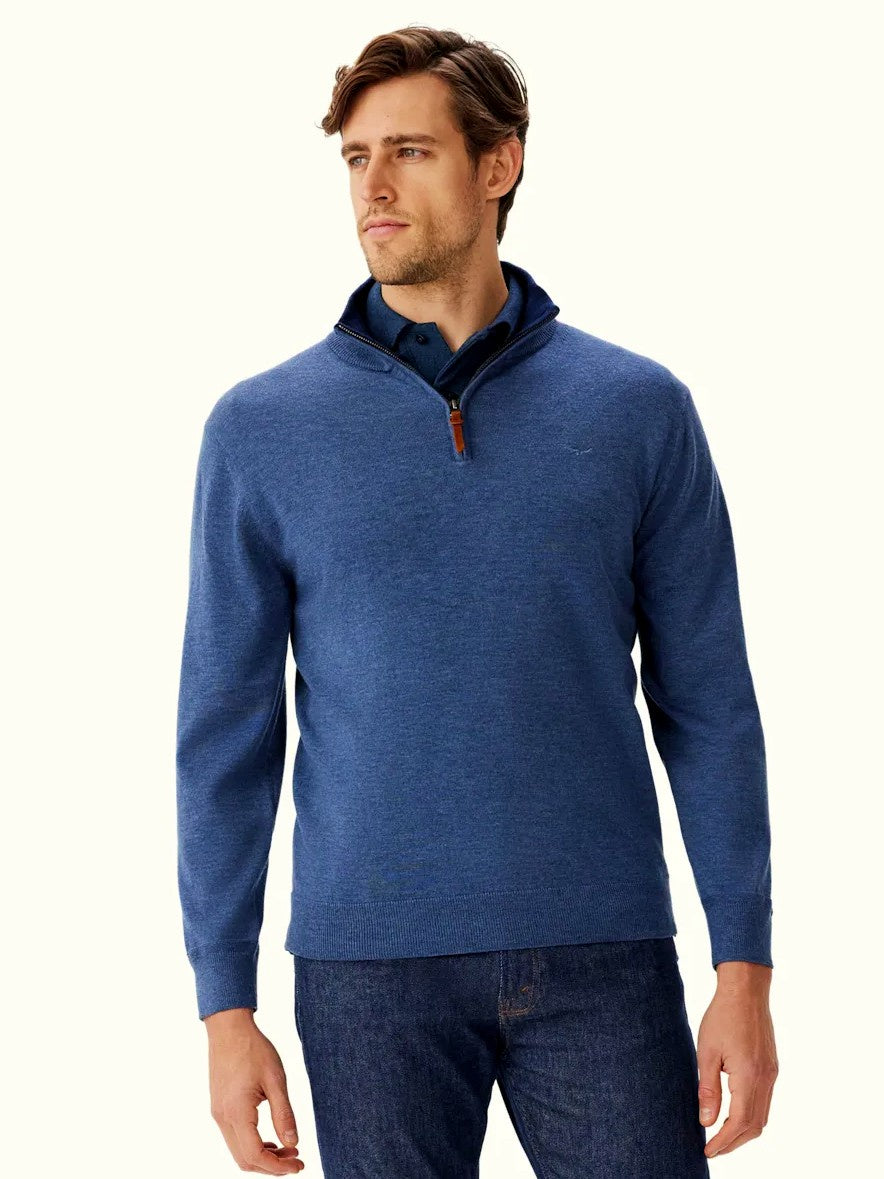 RM Williams S25 Ernest Sweater - Indigo