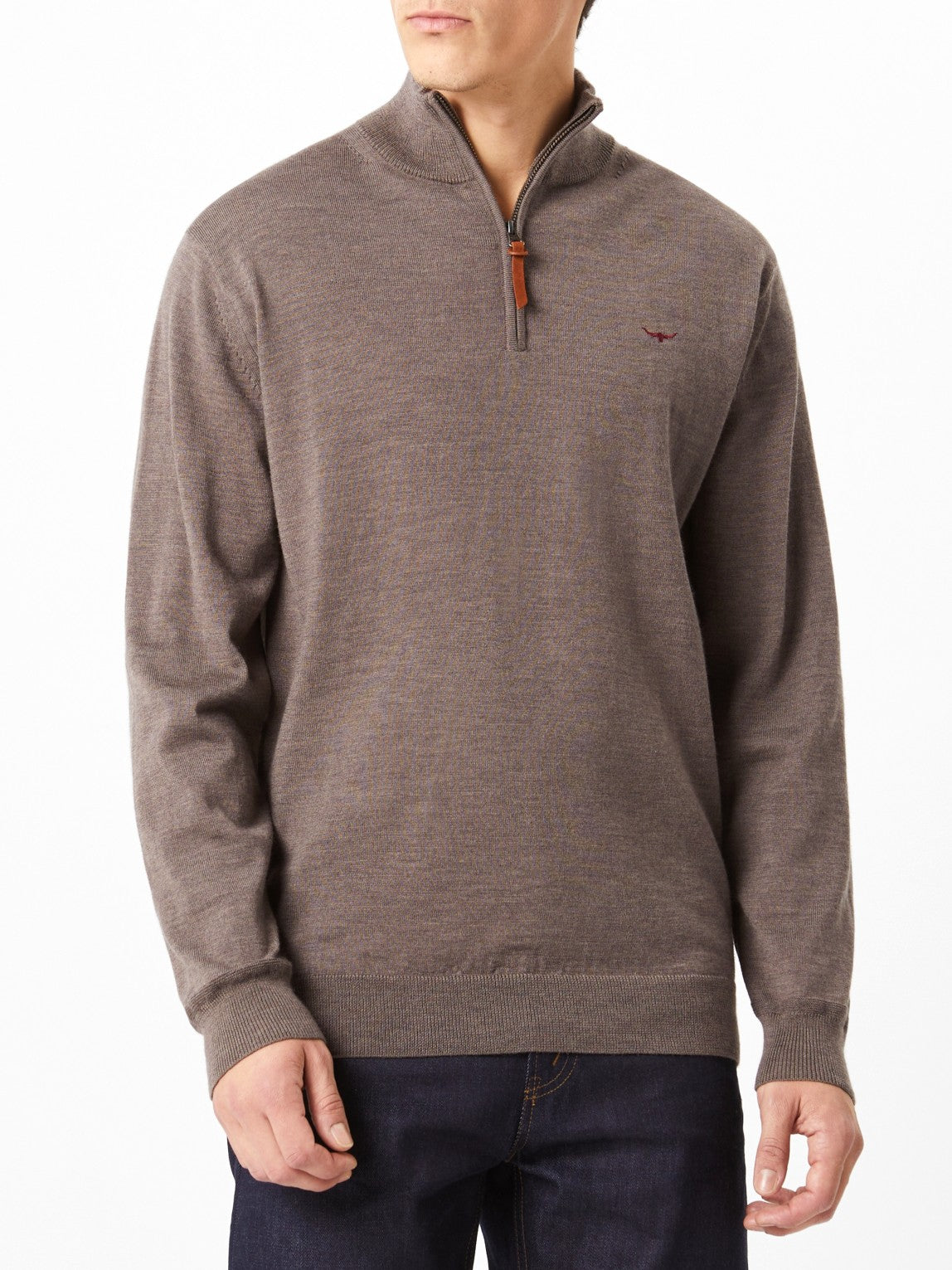 RM Williams W26 Ernest Merino 1/4 Zip Knit