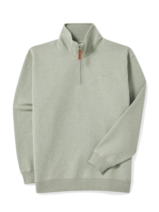 RM Williams W25 Mulyunarie Zip Sweatshirt - Green Marle