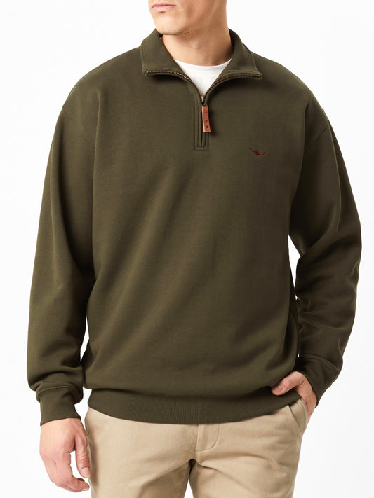 RM Williams W26 Mulyungarie 1/4 Zip Sweatshirt