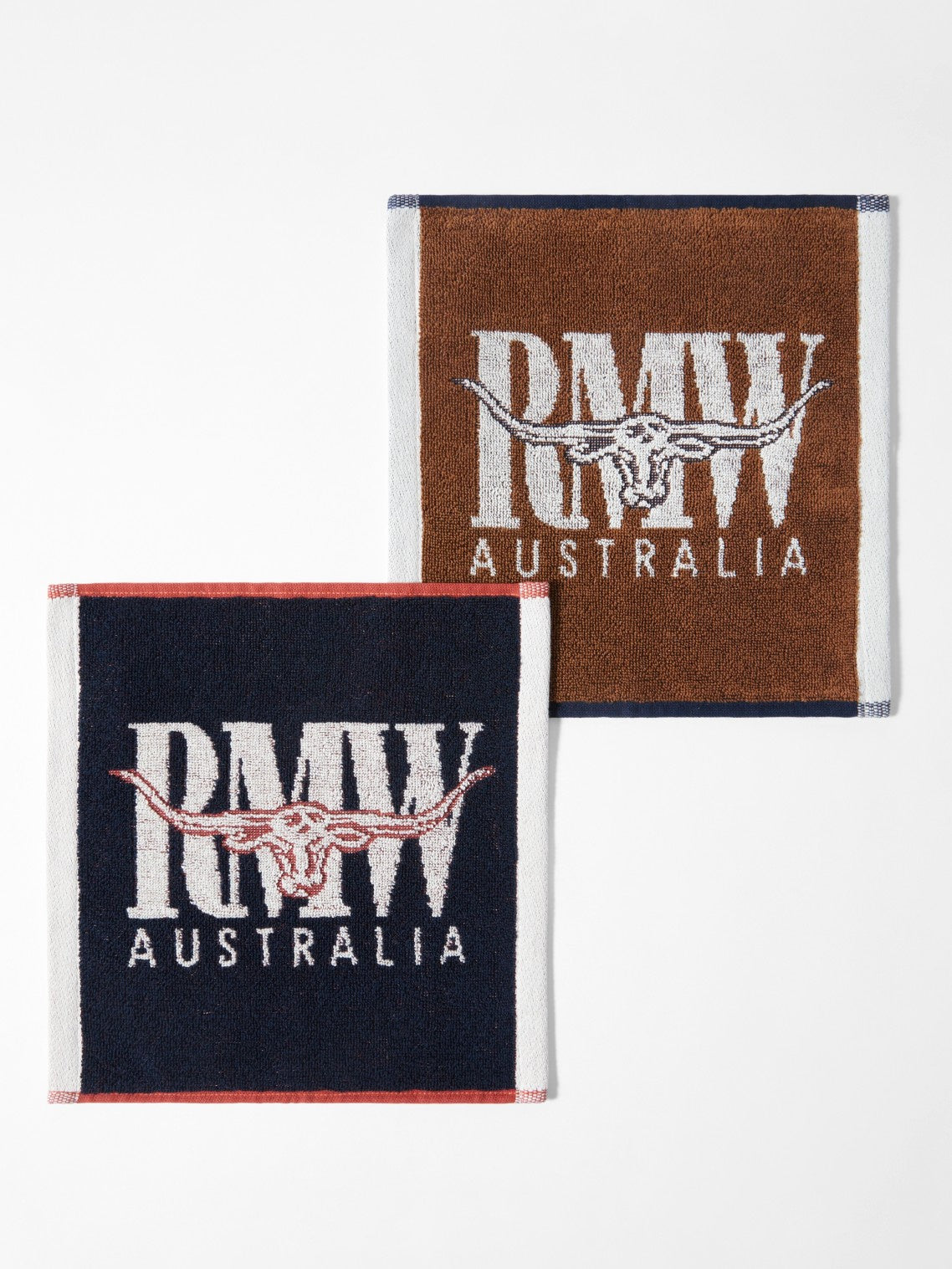 RM Williams S27 Heritage Face Towel 2 Pack