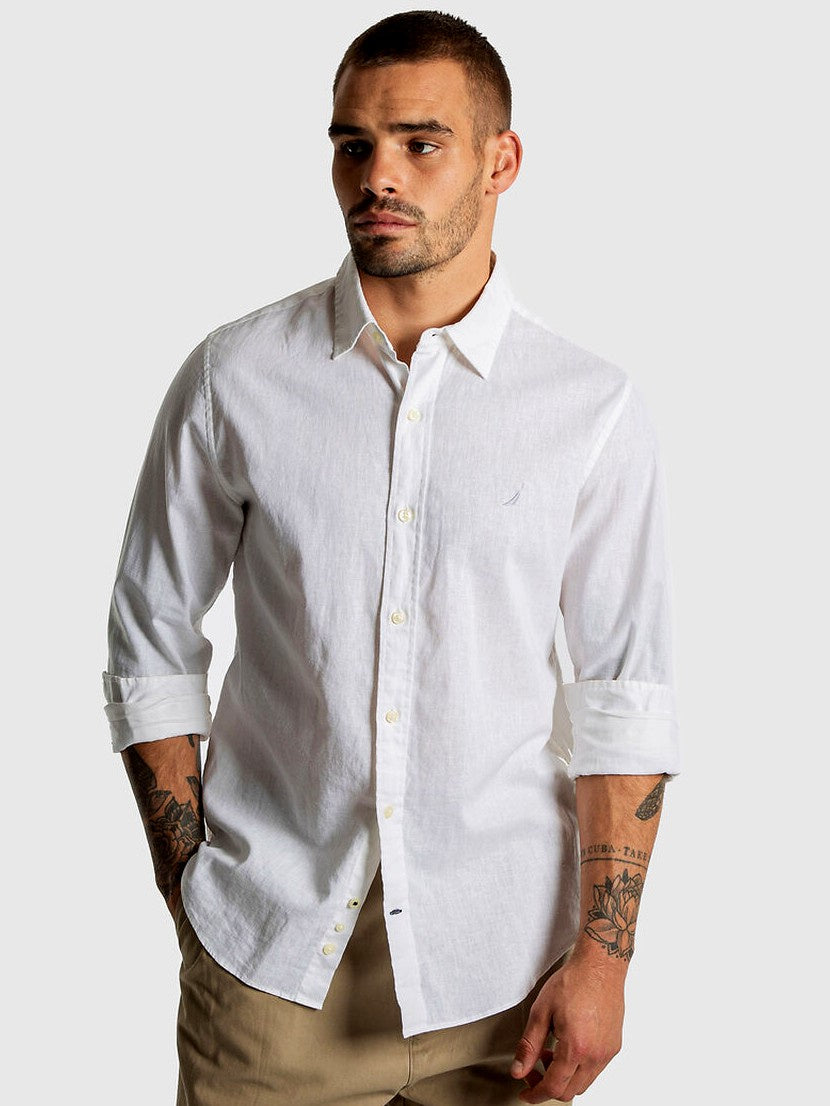 Nautica Essentials LS Linen Shirt