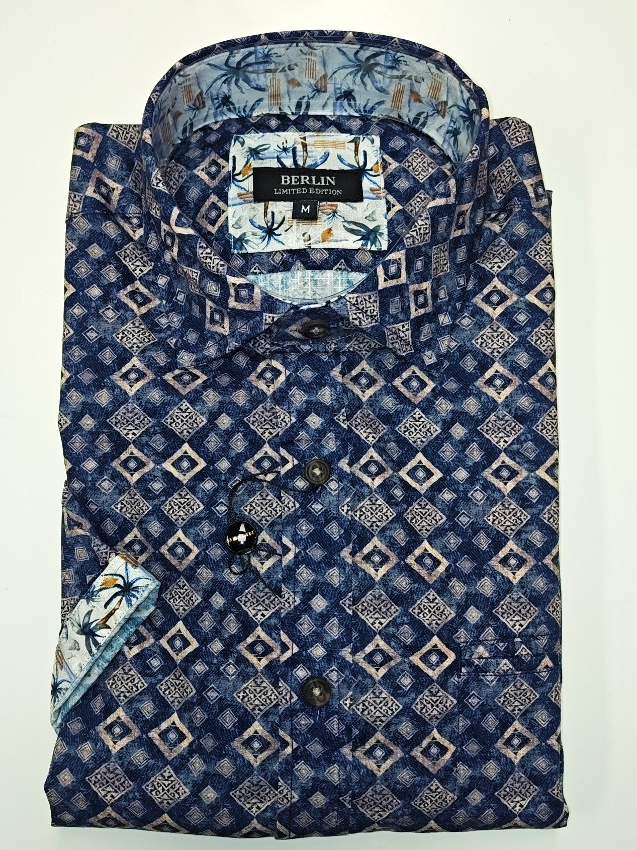 Berlin S496 Aztec Print SS Shirt