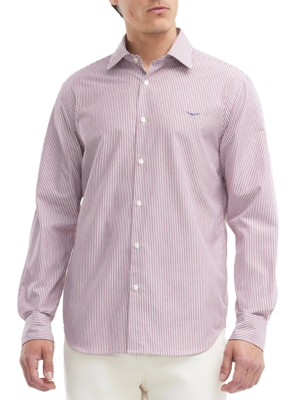 RM Williams S27 Sommers Poplin Stripe Shirt