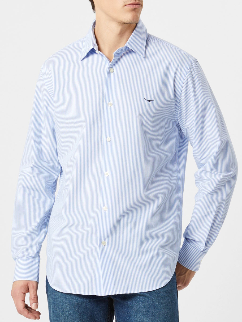 RM Williams Sommers Poplin Stripe Shirt
