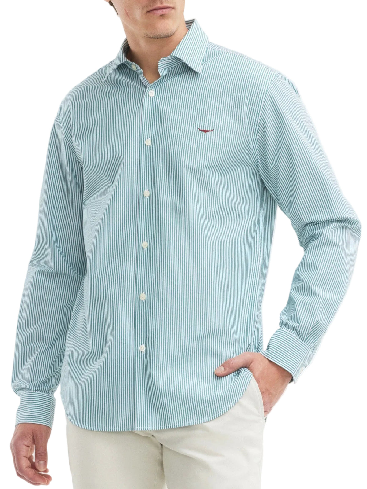 RM Williams S27 Sommers Poplin Stripe Shirt