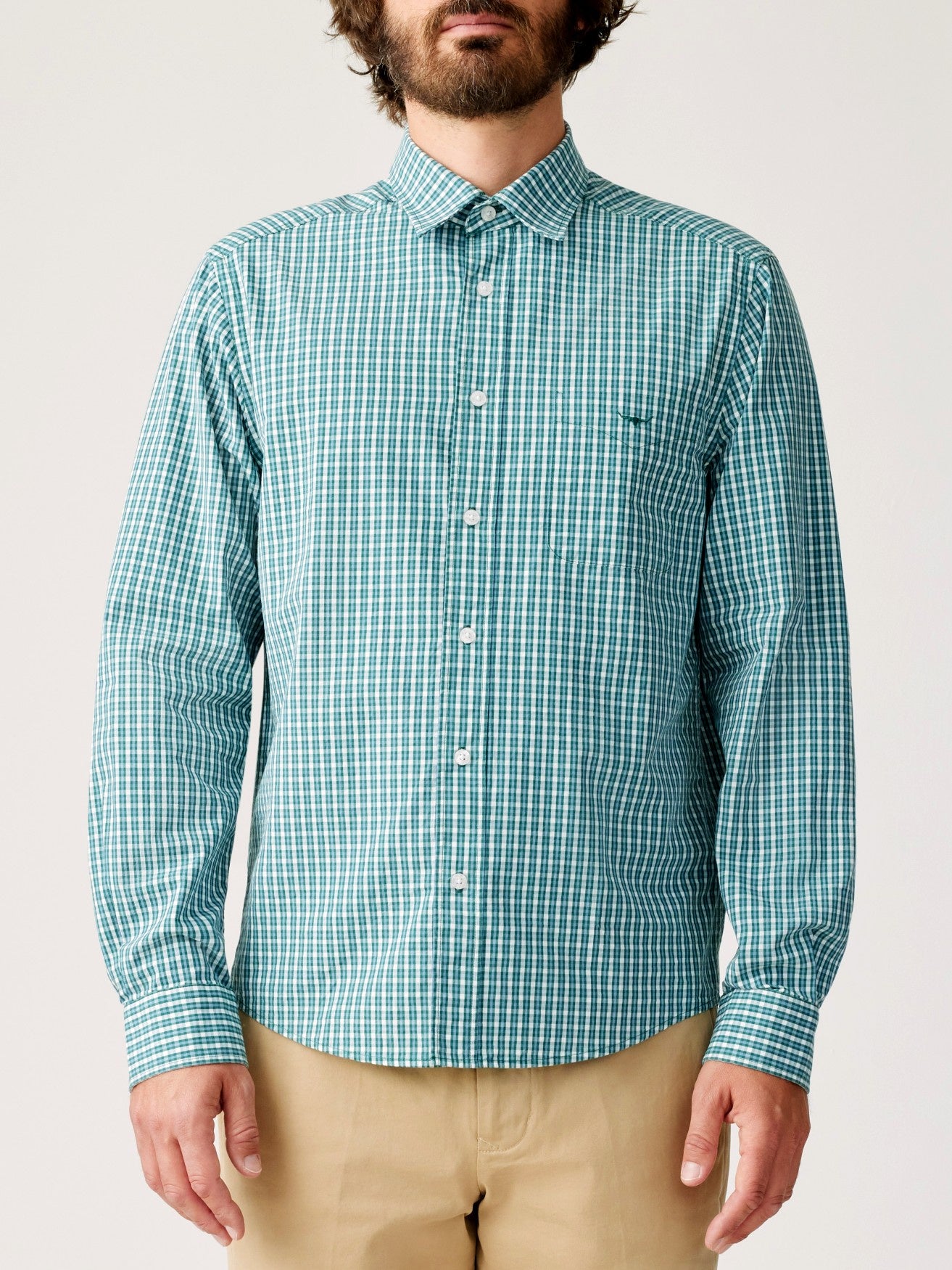 RM Williams S25 Classic Shirt - Green Blue