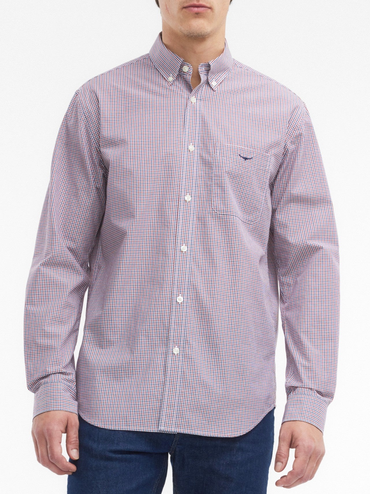 RM Williams S27 Whyalla Poplin Check Shirt