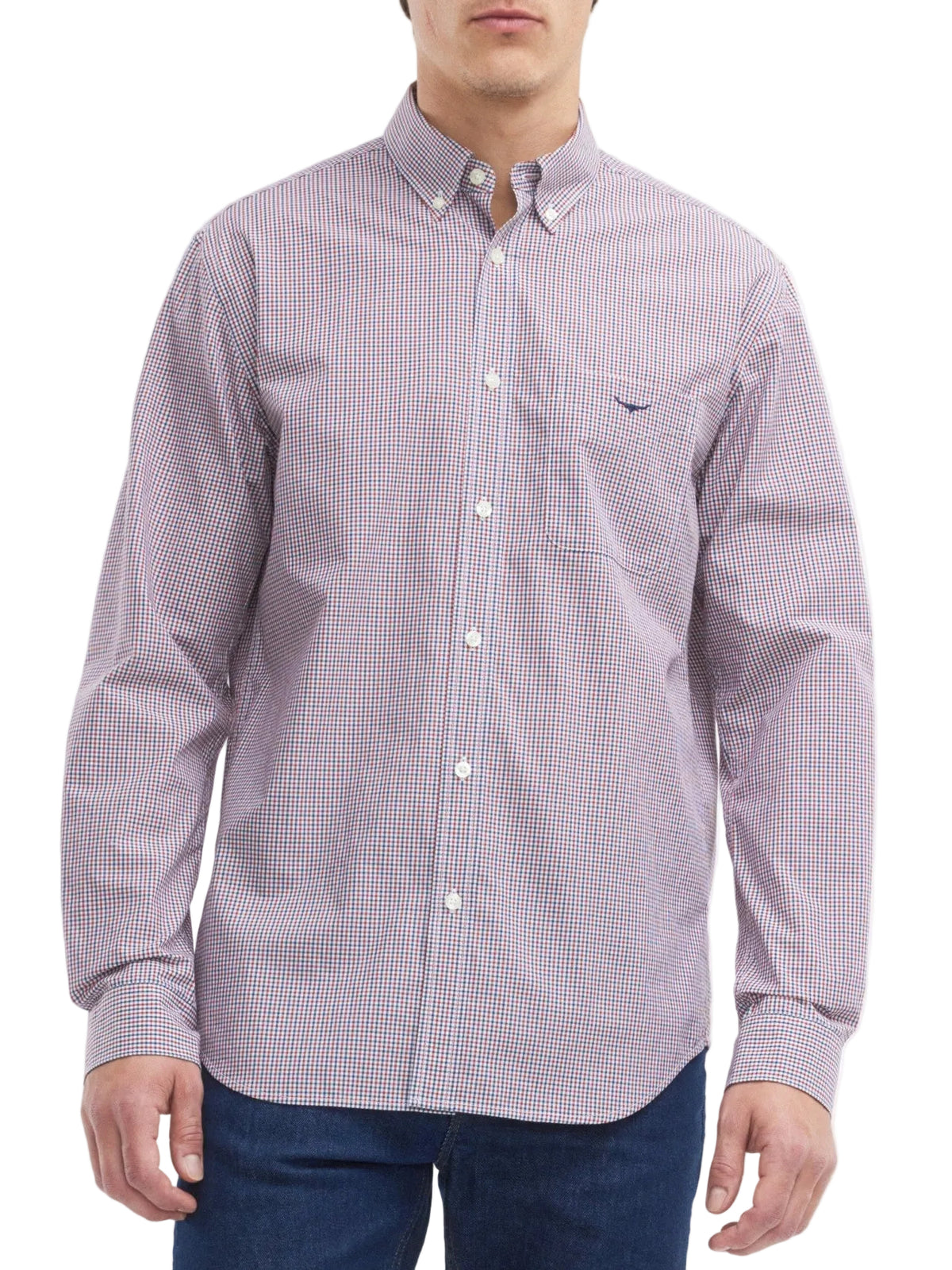 RM Williams S27 Whyalla Poplin Check Shirt