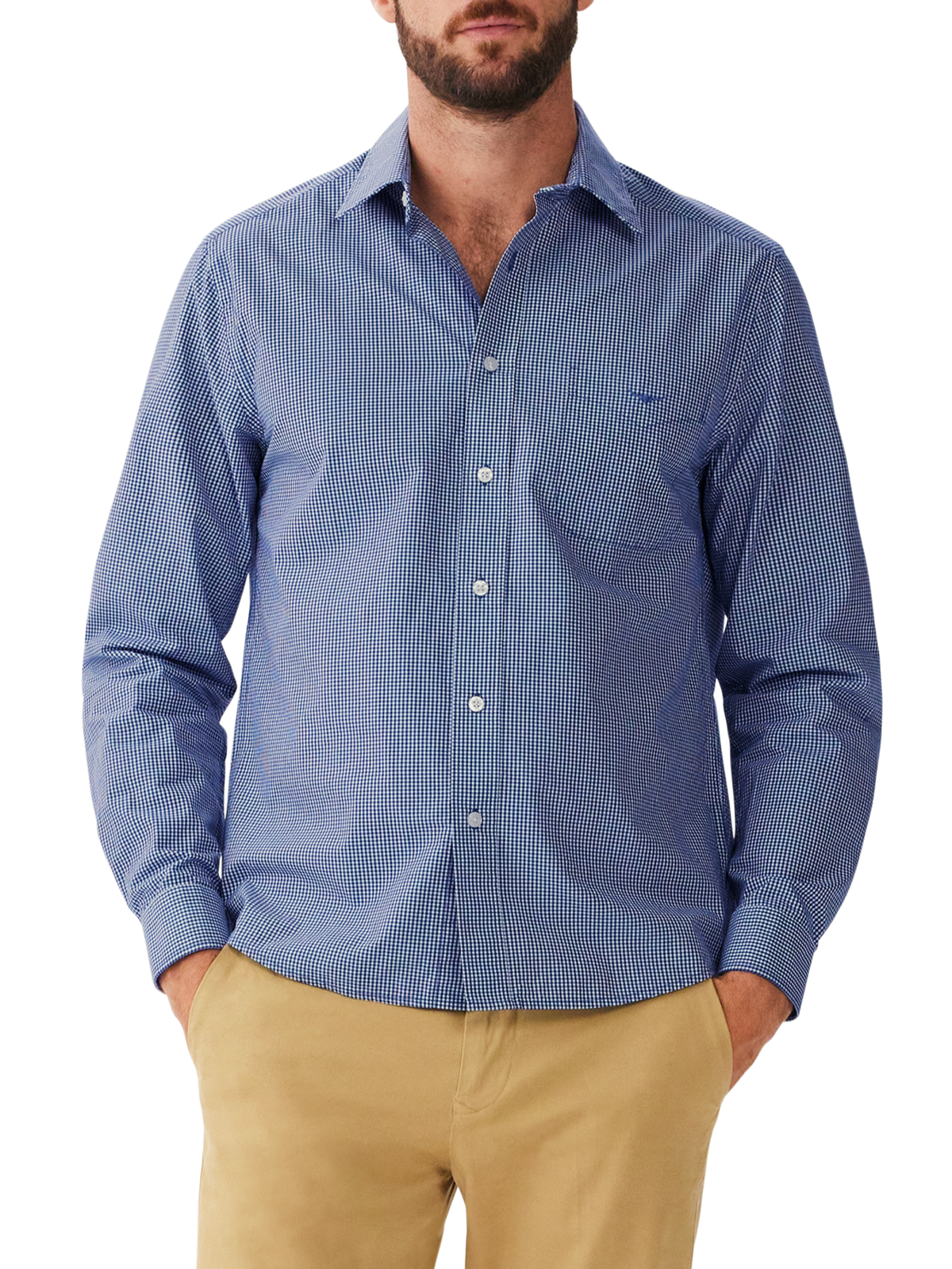 RM Williams Micro Gingham Classic Shirt