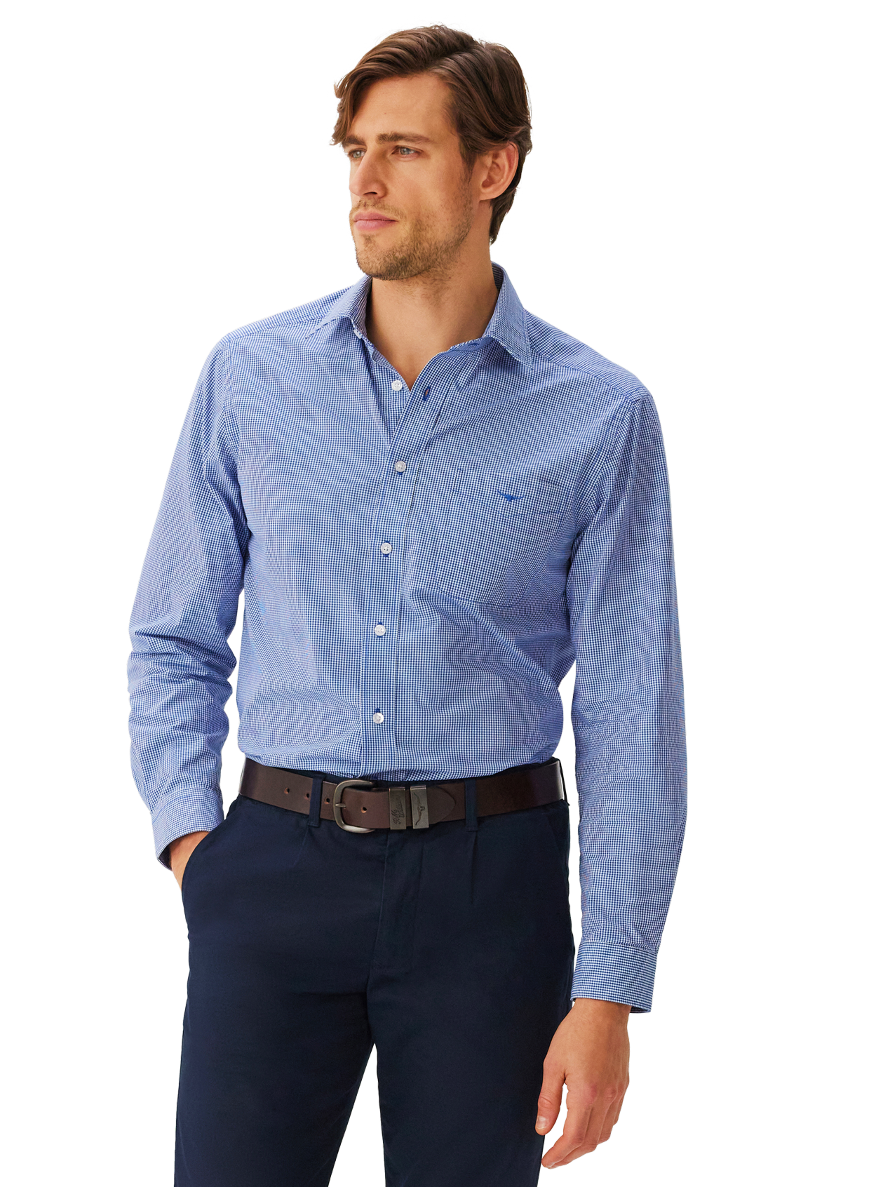 RM Williams S25 Classic Shirt - Blue Check