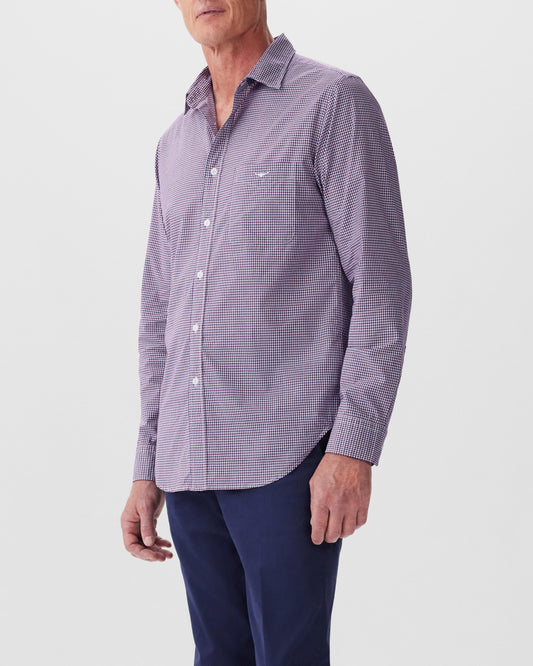 RM Williams W25 Regular Shirt - Navy Red White