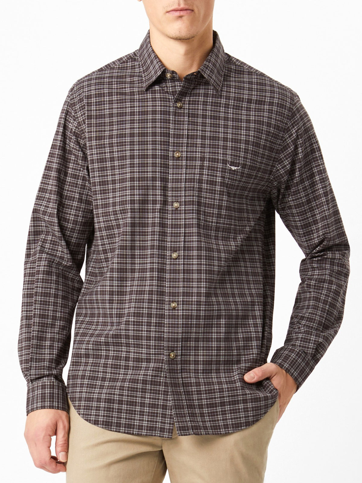 RM Williams W26 Warrah Poplin Check Shirt