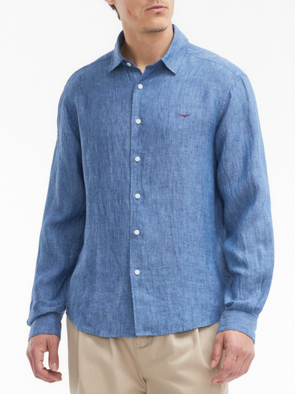 RM Williams S27 Newman LS Linen Shirt