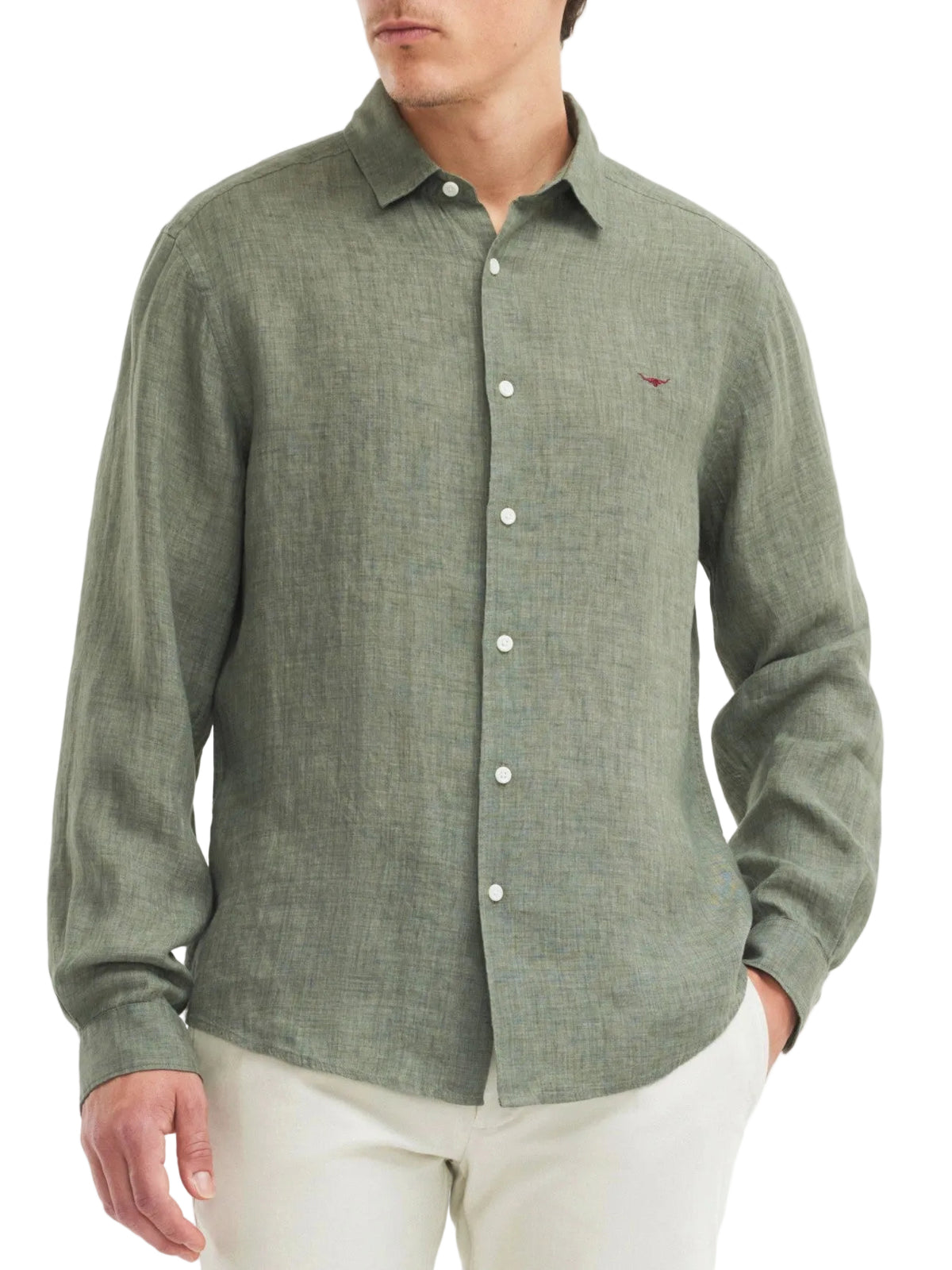 RM Williams S27 Newman LS Linen Shirt
