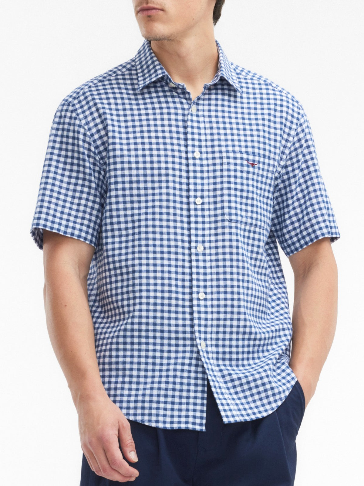 RM Williams S27 Johnson Check SS Shirt