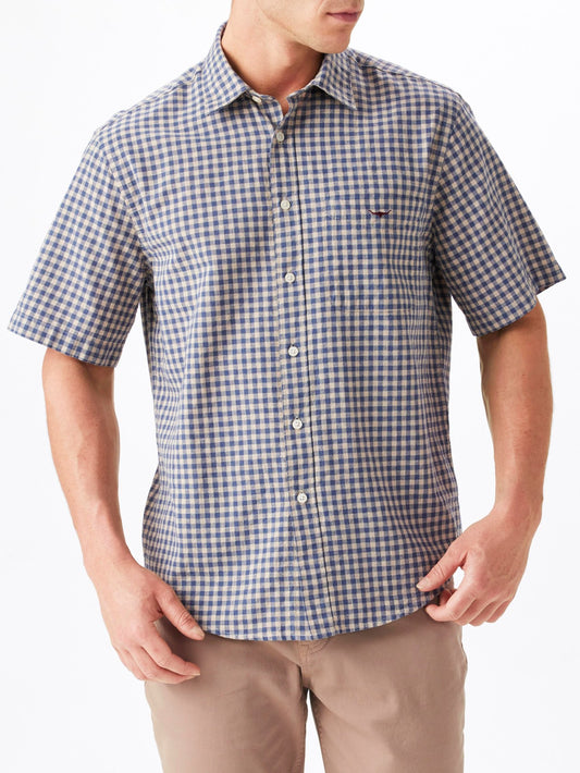 RM Williams S26 Johnson SS Shirt - Blue