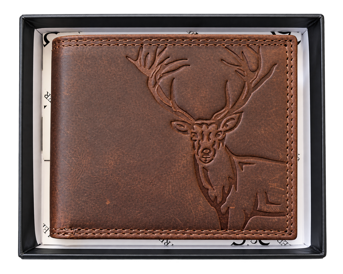 Leder Street W6028 Stag Wallet