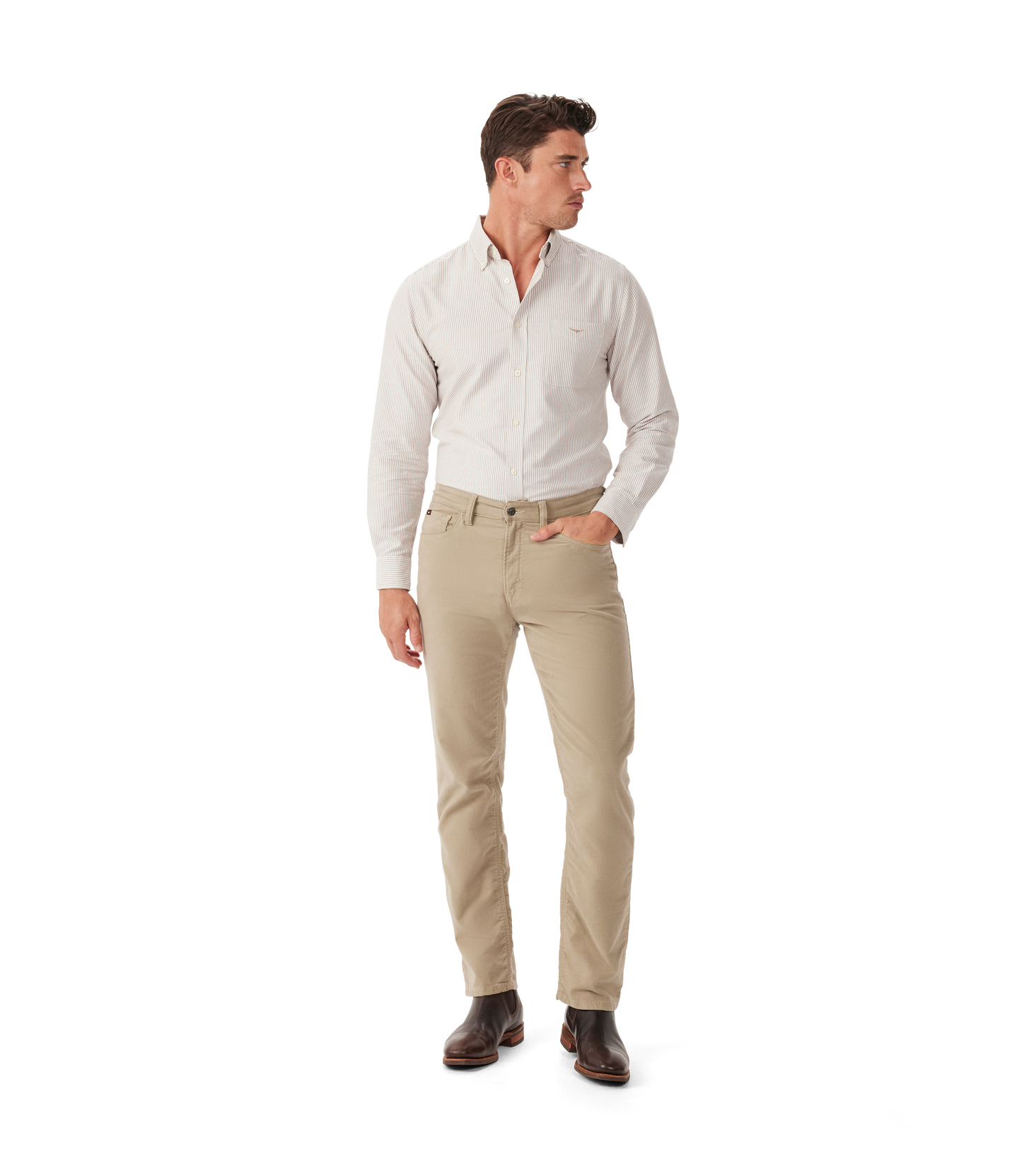 RM Williams Ramco Twill Jeans - Buckskin