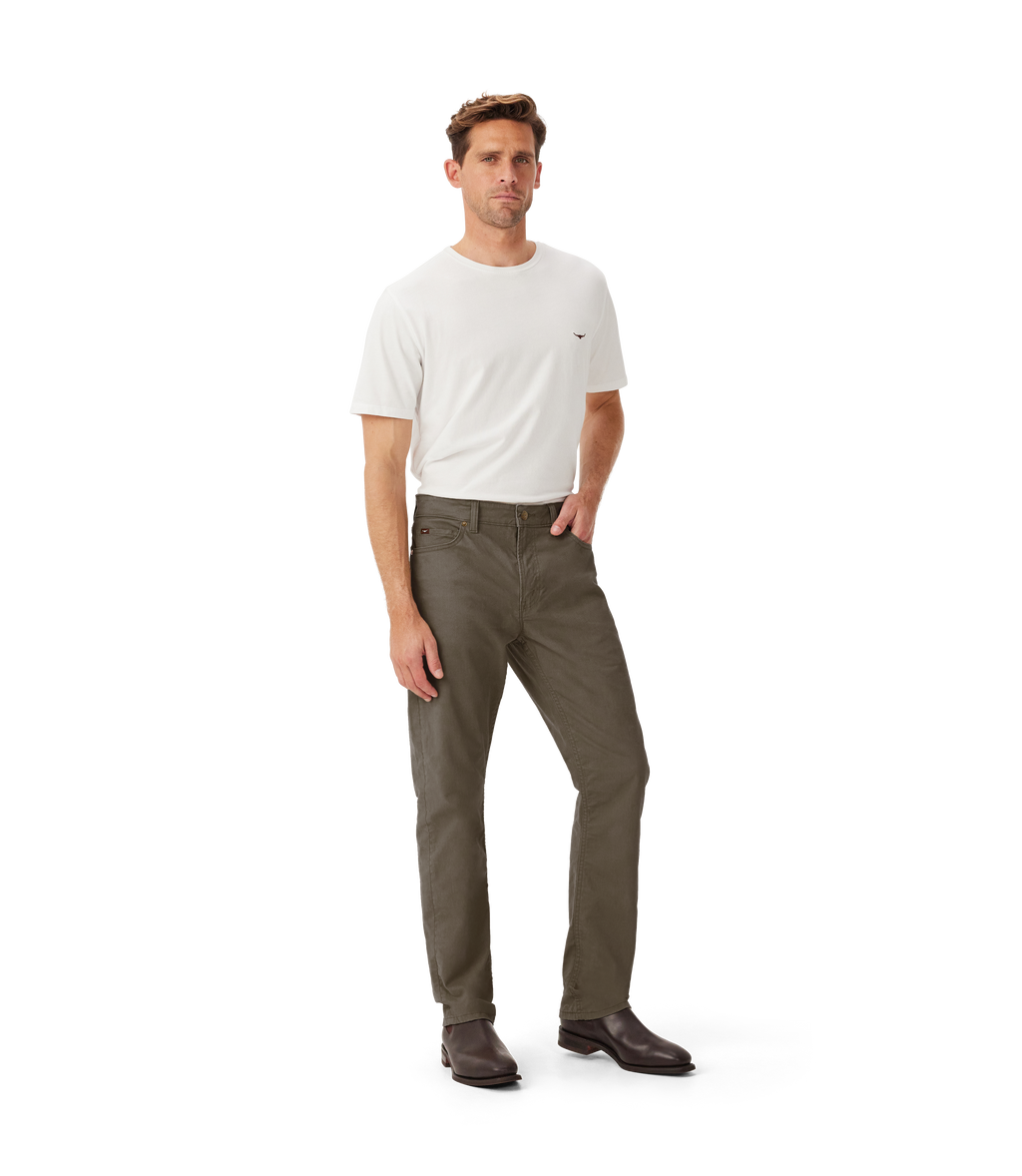 RM Williams Victor Stretch Twill Jean - Silt