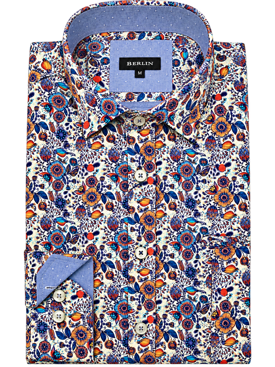 Berlin L548 Manchester Paisley Print Shirt