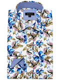 Berlin L551 Seville Floral Satin Print Shirt